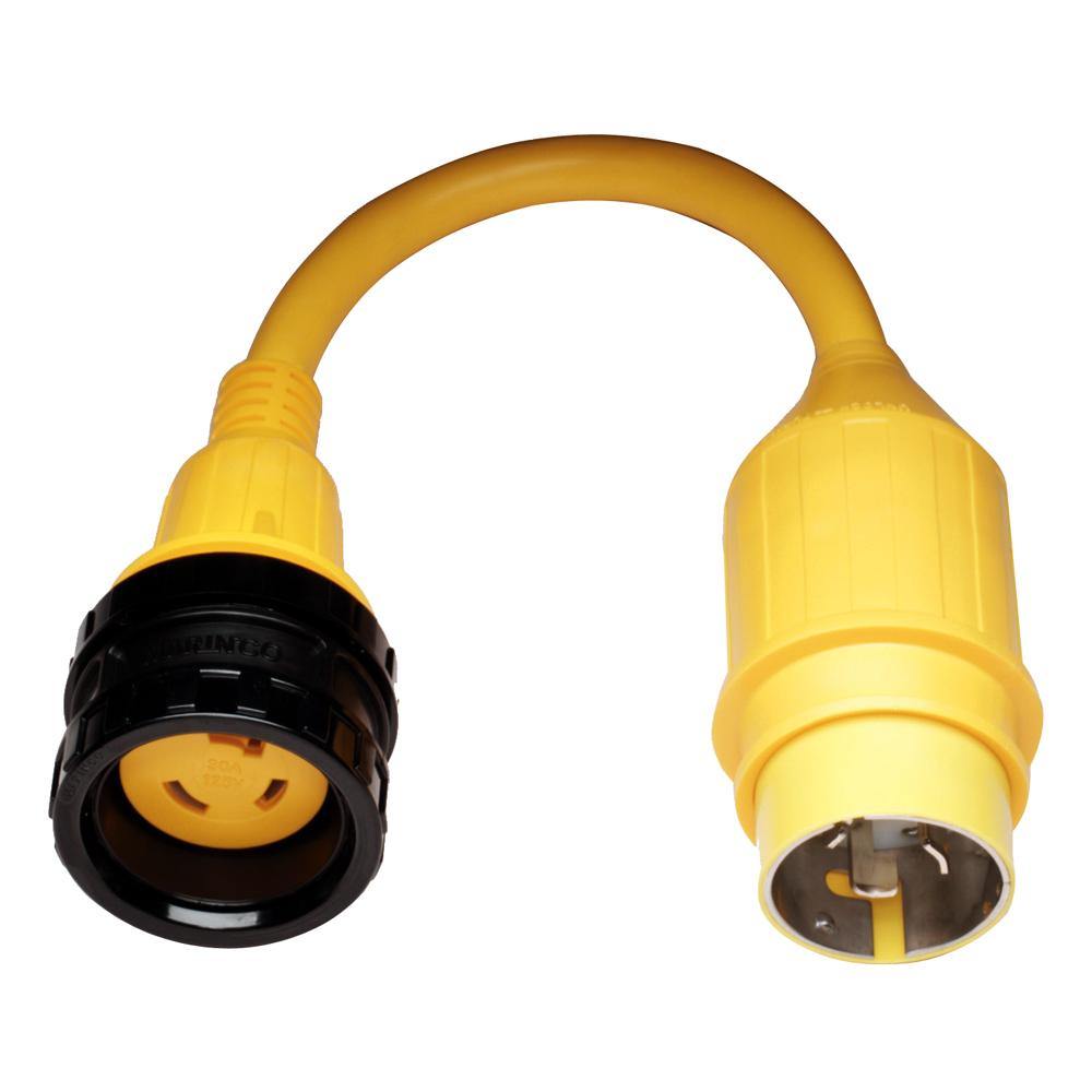 Marinco 110A Pigtail Adapter - 30A Female to 50A Male [110A] - shopbulluna.com