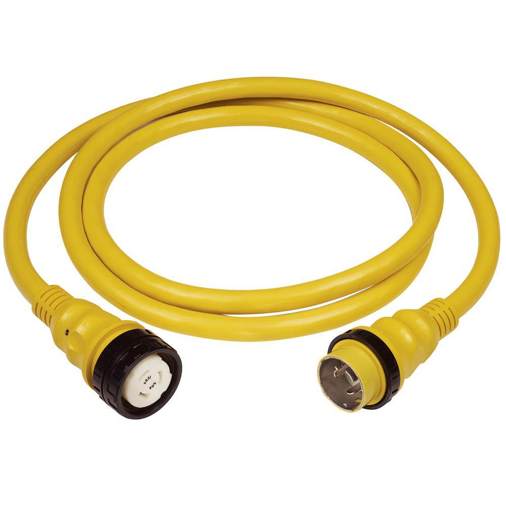 Marinco 50A 125V Shore Power Cable - 50' - Yellow [6153SPP] - shopbulluna.com