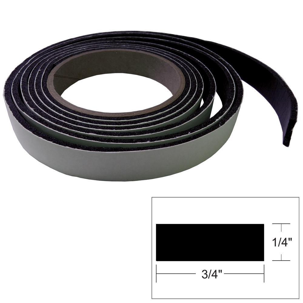 TACO Hatch Tape - 8'L x 1/4"H x "W - Black [V30-0748B8-2] - shopbulluna.com