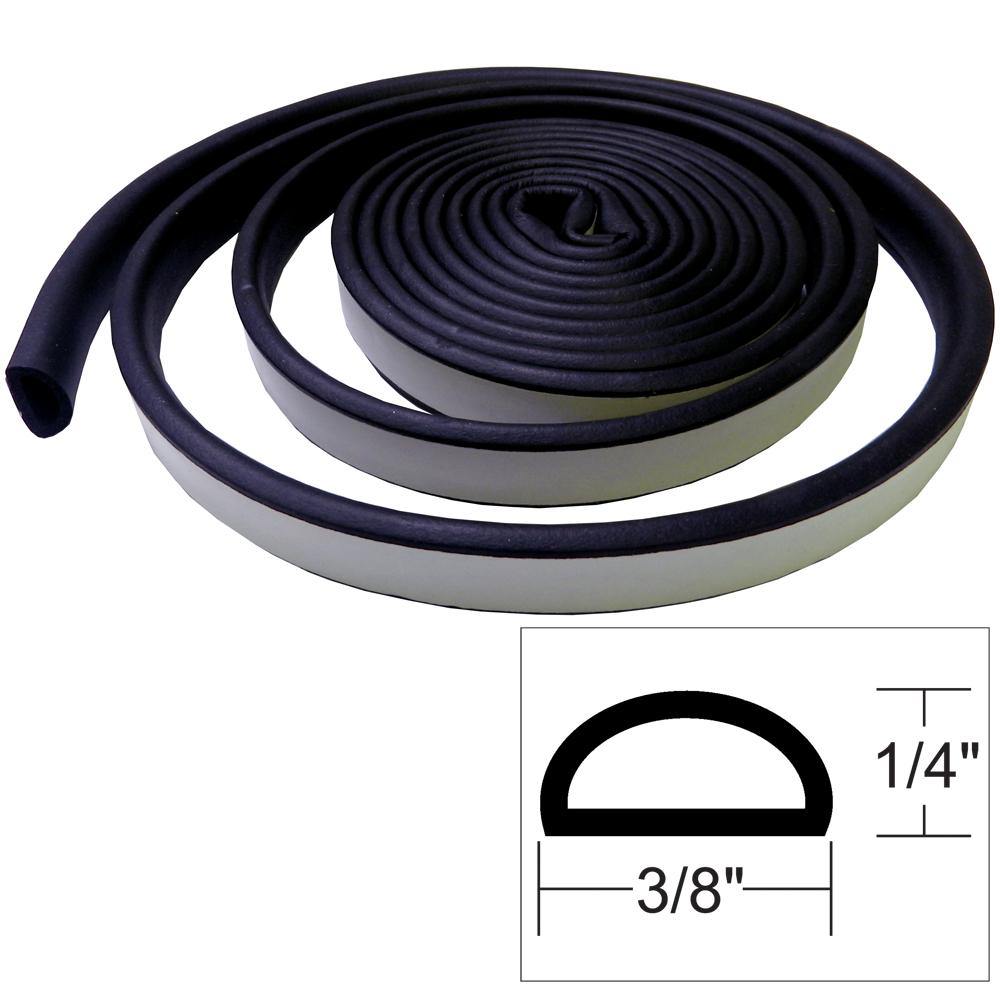 TACO Weather Seal - 10'L x 1/4"H x 3/8"W - Black [V30-1333B10-1] - shopbulluna.com