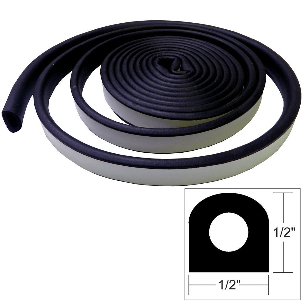 TACO Weather Seal - 10'L x 1/2"W x 1/2"H - Black [V30-0202B10-1] - shopbulluna.com