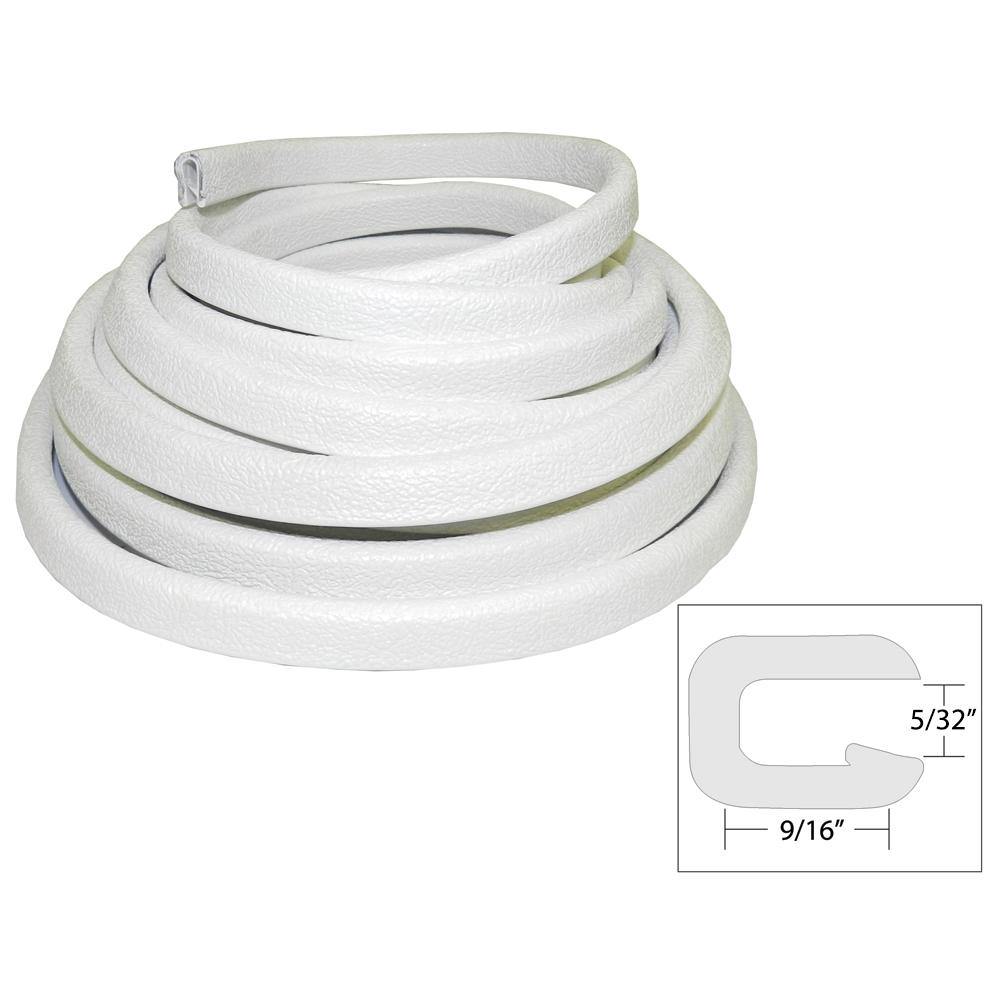 TACO Flexible Vinyl Trim - 5/32" Opening x 9/16"W x 25'L - White [V30-1005W25-1] - shopbulluna.com