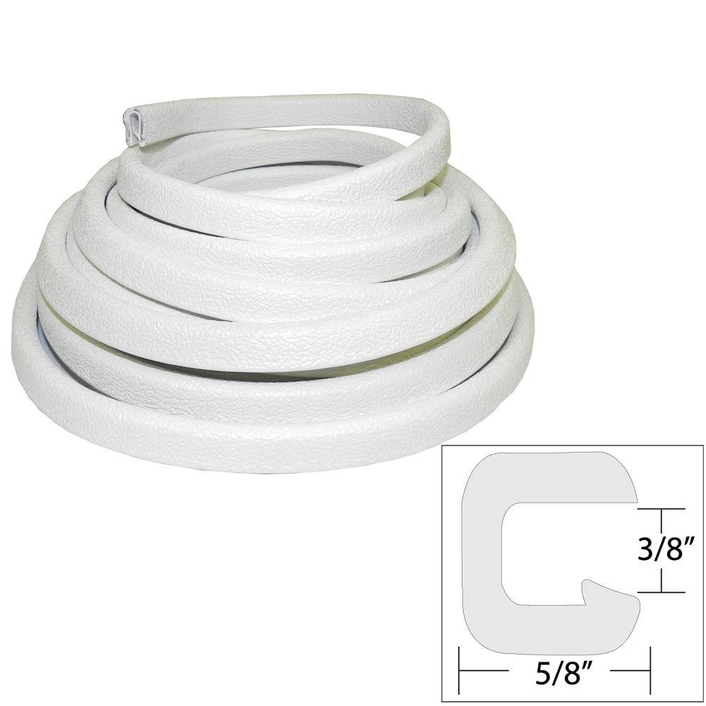 TACO Flexible Vinyl Trim - 3/8" Opening x "W x 25'L - White [V30-1312W25-1] - shopbulluna.com