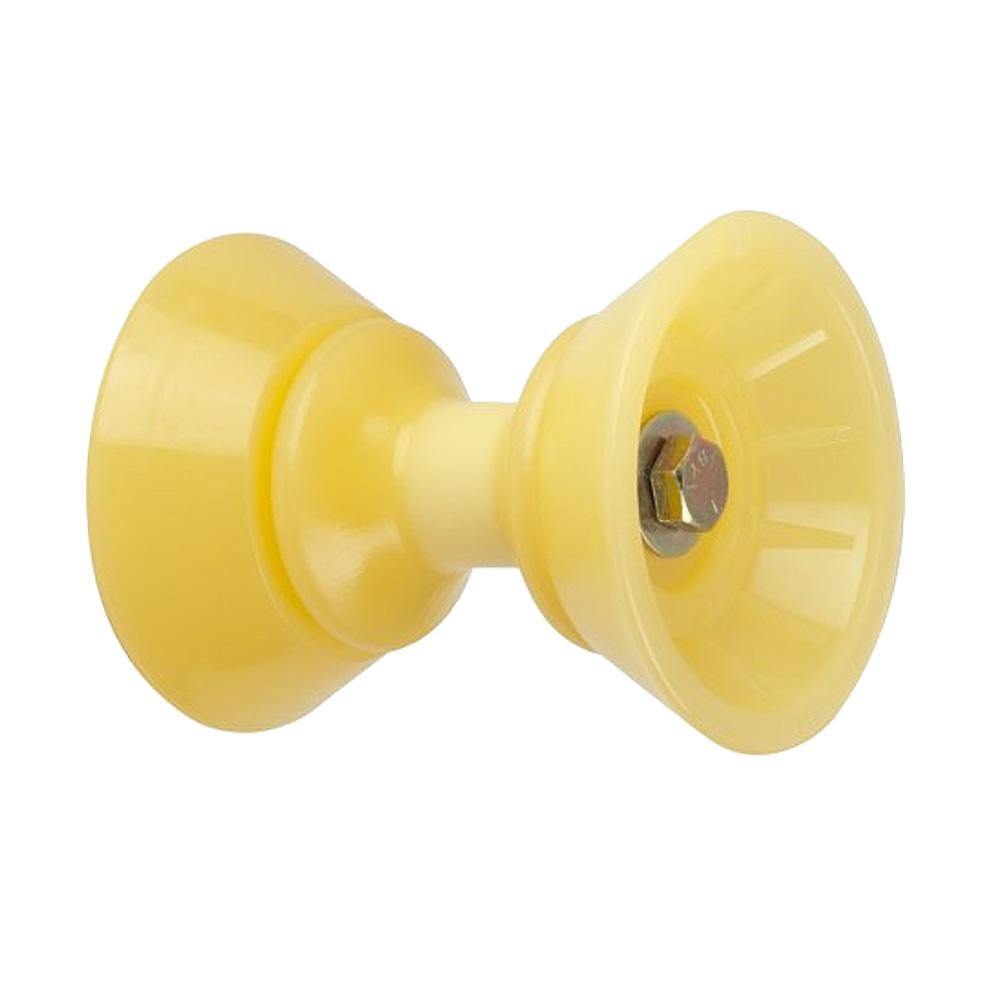 C.E. Smith 3" Bow Bell Roller Assembly - Yellow TPR [29300] - shopbulluna.com