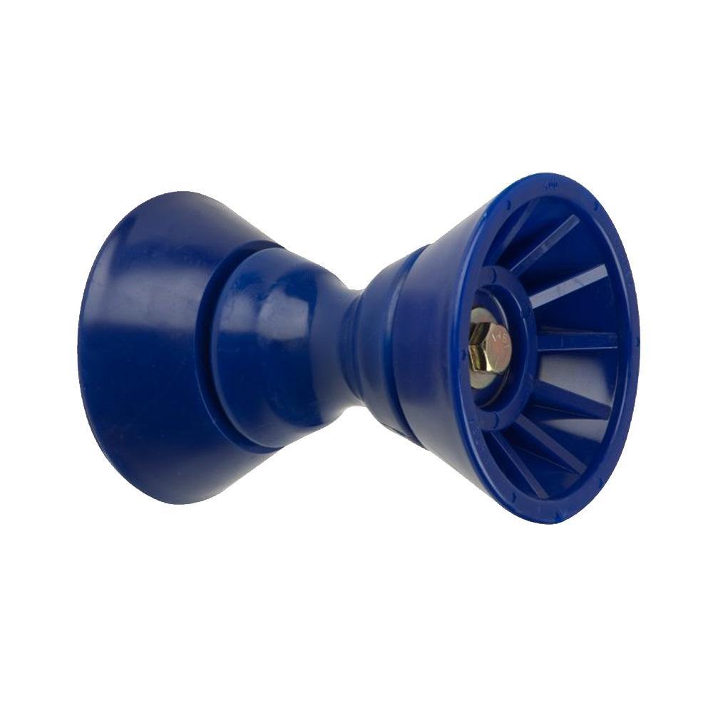 C.E. Smith 4" Bow Bell Roller Assembly - Blue TPR [29331] - shopbulluna.com