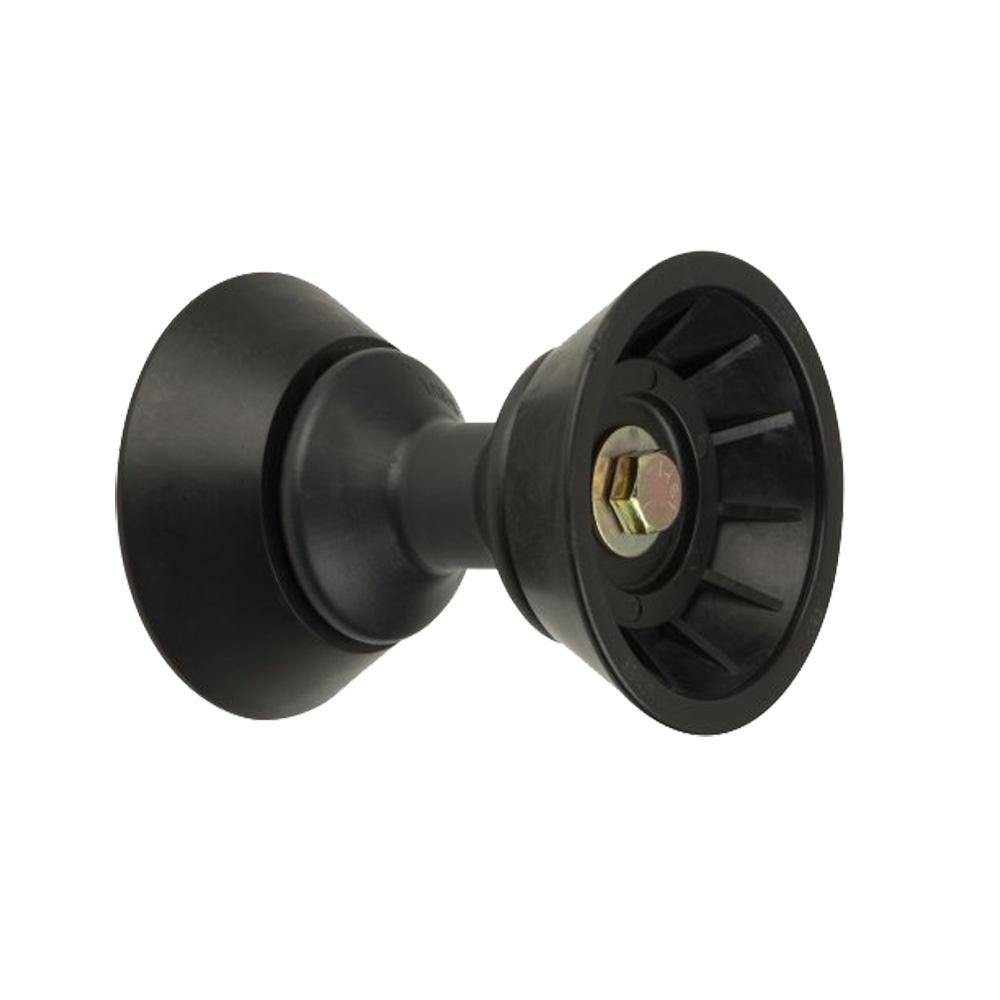 C.E. Smith 3" Bow Bell Roller Assembly - Black TPR [29332] - shopbulluna.com