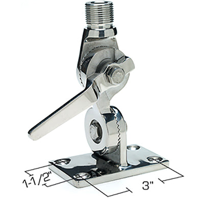 Seachoice Antenna Ratchet Mount Stainless Steel - shopbulluna.com