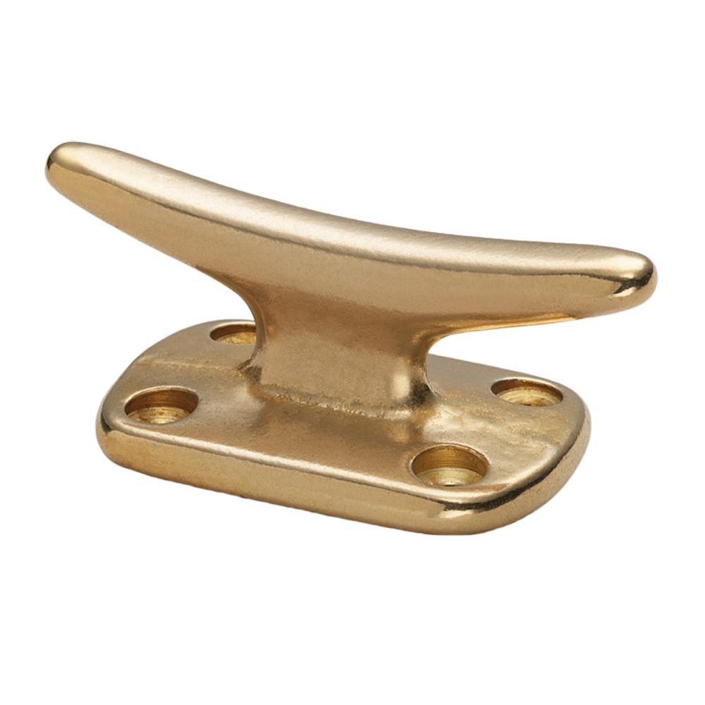 Whitecap Fender Cleat - Polished Brass - 2" [S-976BC] - shopbulluna.com