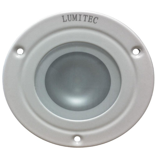 Lumitec Shadow - Flush Mount Down Light - White Finish - 3-Color Red/Blue Non-Dimming w/White Dimming [114128] - shopbulluna.com