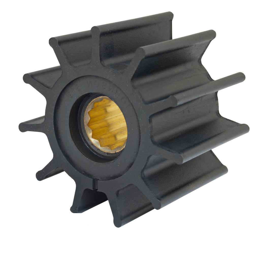 Jabsco Impeller Kit - 12 Blade - Neoprene - 3-" Diameter - Brass Insert - Spline Drive [17935-0001-P] - shopbulluna.com