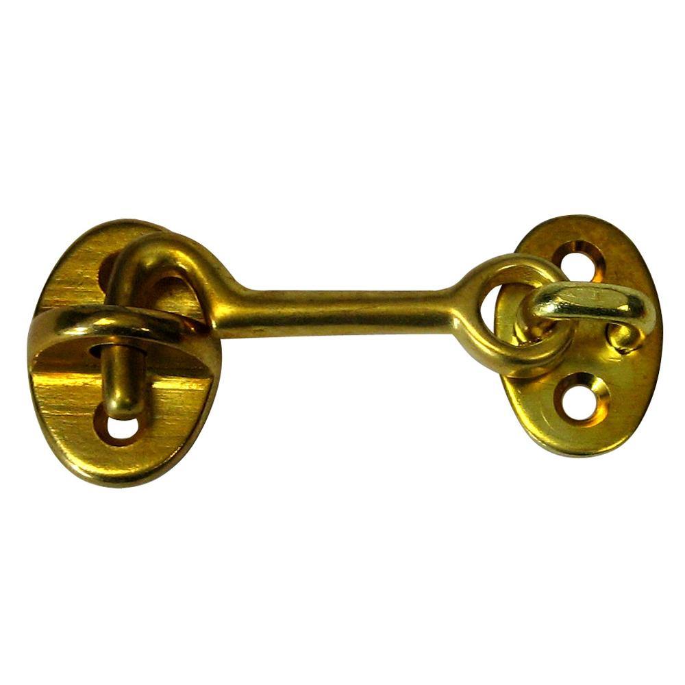 Whitecap Cabin Door Hook - Polished Brass - 2" [S-1401BC] - shopbulluna.com