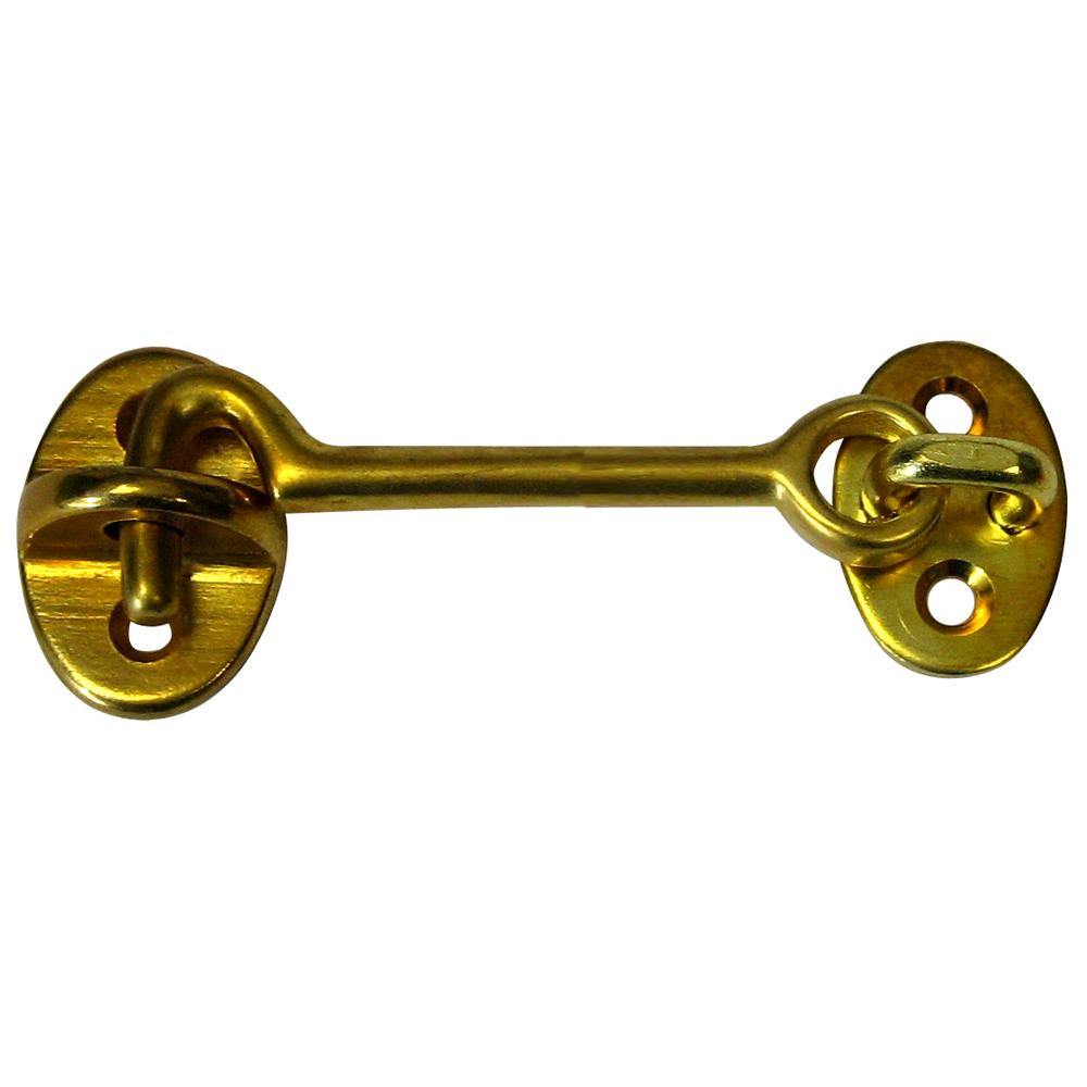 Whitecap Cabin Door Hook - Polished Brass - 3" [S-1402BC] - shopbulluna.com