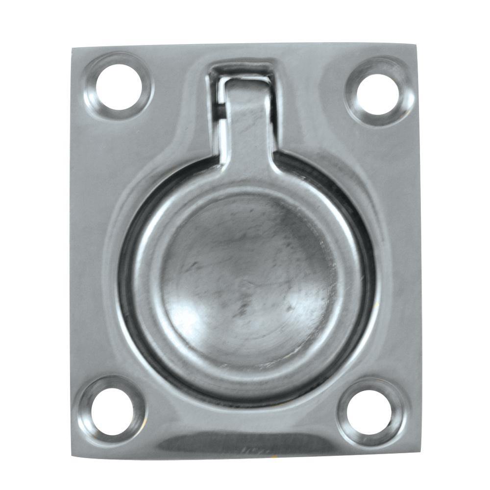 Whitecap Flush Pull Ring - CP/Brass - 1-1/2" x 1-3/4" [S-3360C] - shopbulluna.com