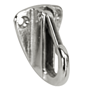 Whitecap Fender Hook - CP/Brass - 1-9/16" x 1-3/16" [S-977C] - shopbulluna.com