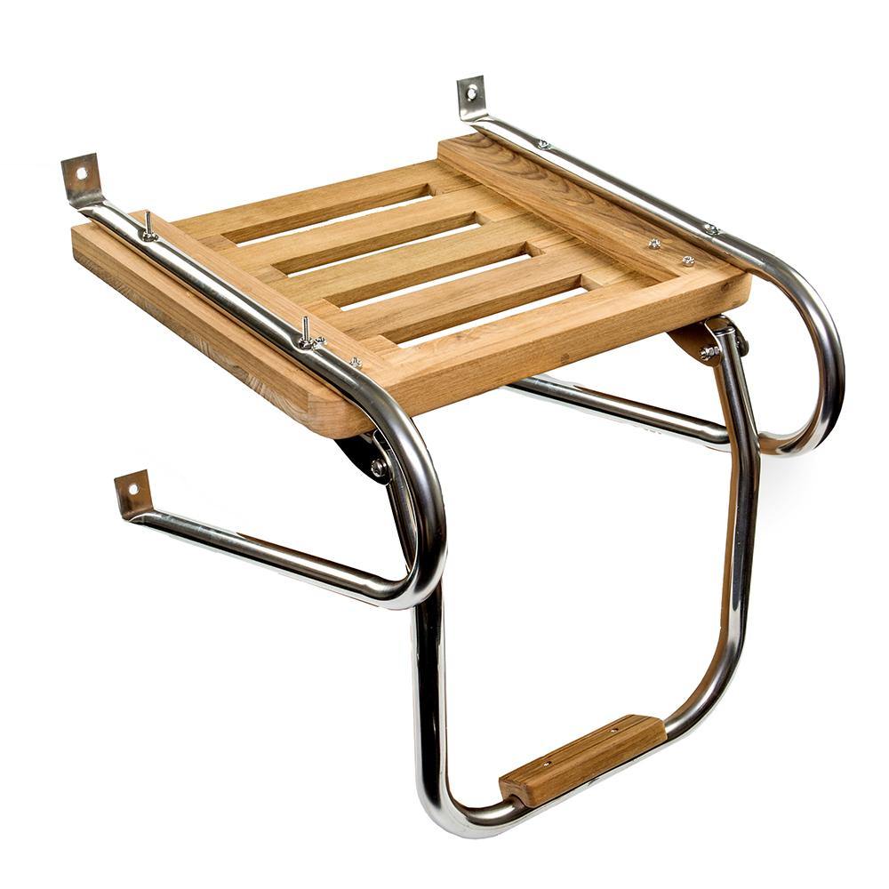 Whitecap Teak Swim Platform w/Ladder f/Inboard/Outboard Motors [60903] - shopbulluna.com