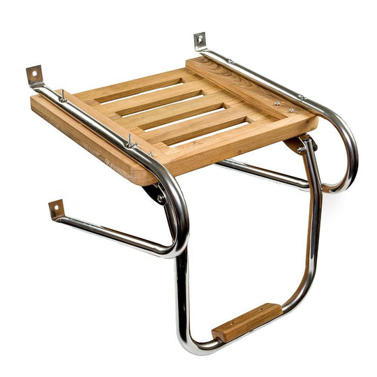 Whitecap Teak Swim Platform w/Ladder f/Inboard/Outboard Motors [60903] - shopbulluna.com