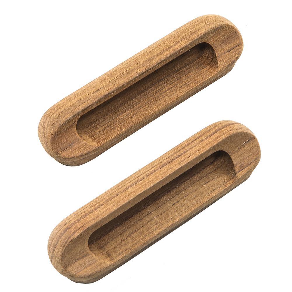 Whitecap Teak Oblong Drawer Pull - 4-1/16"L - 2 Pack [60124-A] - shopbulluna.com