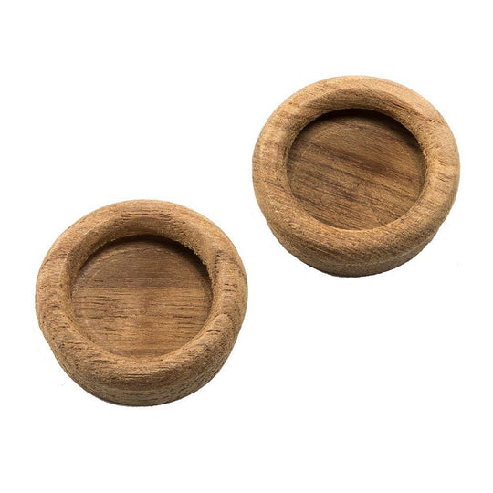 Whitecap Teak Round Drawer Pull - 1-3/8" Round - 2 Pack [60127-A] - shopbulluna.com