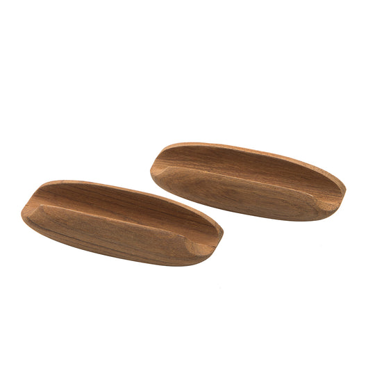 Whitecap Teak Oval Drawer Pull - 4"L - 2 Pack [60147-A]