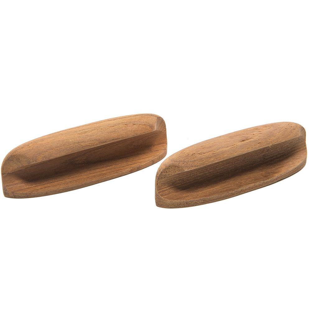 Whitecap Teak Oval Drawer Pull - 4"L - 2 Pack [60147-A] - shopbulluna.com