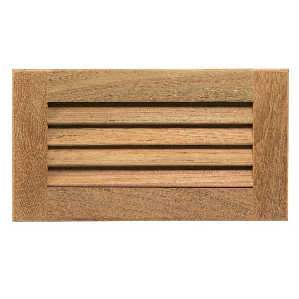 Whitecap Teak Louvered Insert - 6-3/8" x 11-3/16" x 3/4" [60714] - shopbulluna.com