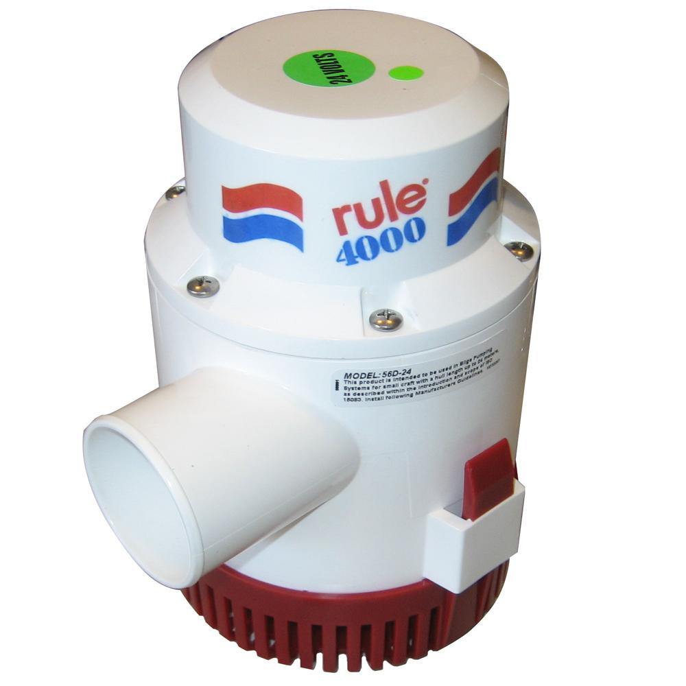 Rule 4000 Non-Automatic Bilge Pump - 24V [56D-24] - shopbulluna.com