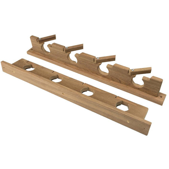 Whitecap Teak Lock-In Four-Rod Storage Rack [60620] - shopbulluna.com