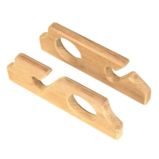 Whitecap Teak Two-Rod Storage Rack - Pair [60610] - shopbulluna.com