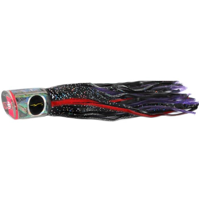 Black Bart Bad Guy Medium Tackle Lure - Black Dot/Purple Fleck - shopbulluna.com