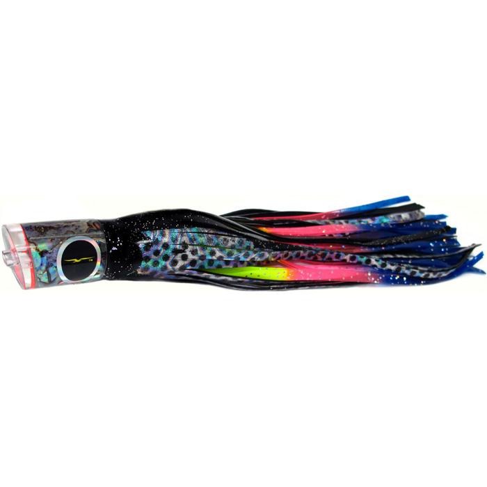 Black Bart Bad Guy Medium Tackle Lure - Black Dot/Rainbow - shopbulluna.com