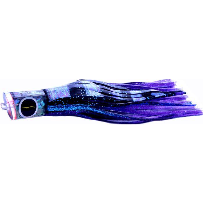 Black Bart Bad Guy Medium Tackle Lure - Black Purple Split/Purple Fleck - shopbulluna.com