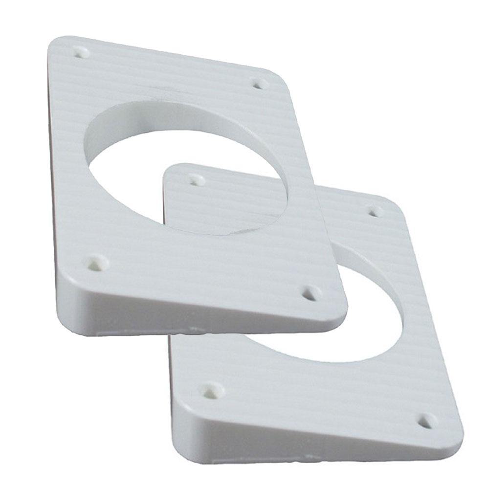 TACO Wedge Plates f/Grand Slam Outriggers - White [WP-150WHA-1] - shopbulluna.com