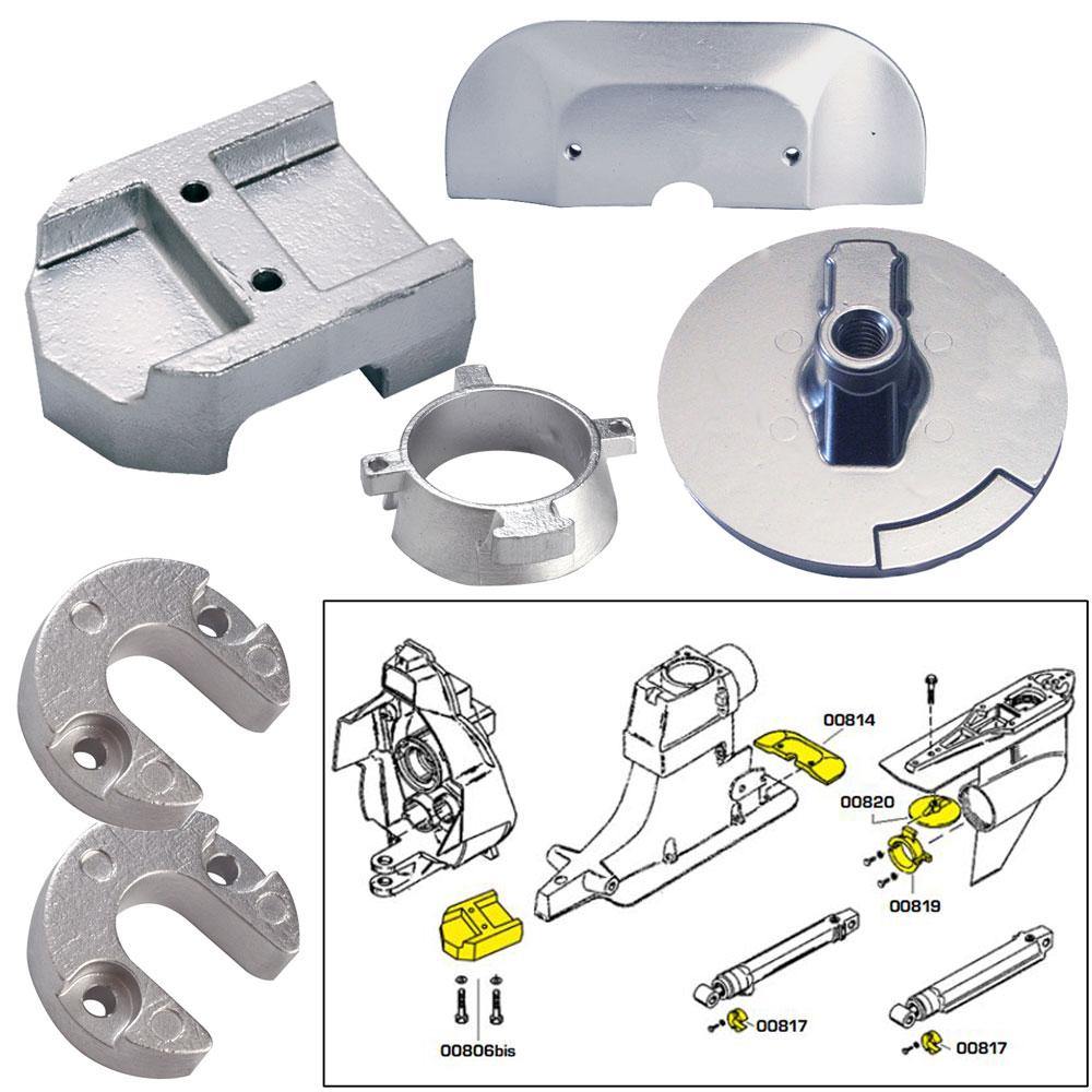 Tecnoseal Anode Kit w/Hardware - Mercury Alpha 1 Gen 2 - Zinc [20801] - shopbulluna.com