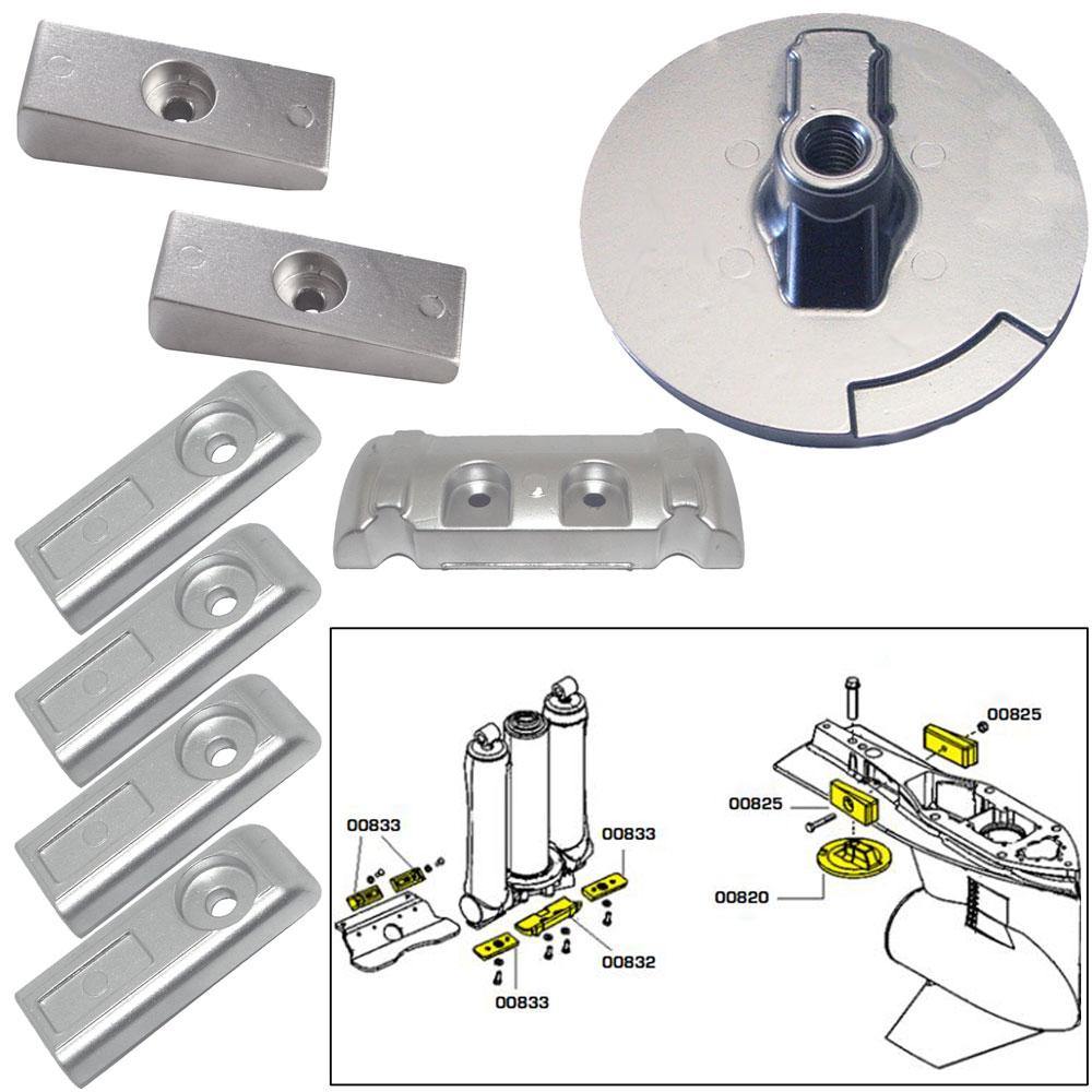 Tecnoseal Anode Kit w/Hardware - Mercury Verado 6 - Aluminum [20816AL] - shopbulluna.com