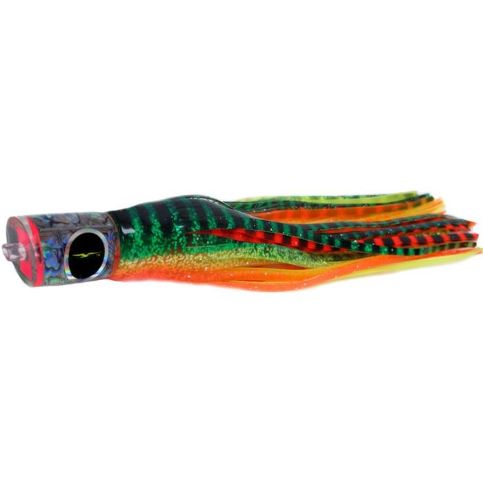 Black Bart Bad Guy Medium Tackle Lure - Green Orange Tiger/Orange Yellow Tiger - shopbulluna.com