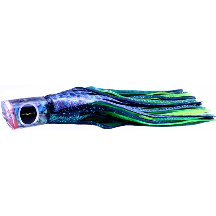 Black Bart Bad Guy Medium Tackle Lure - Dark Green/Green Chartreuse - shopbulluna.com