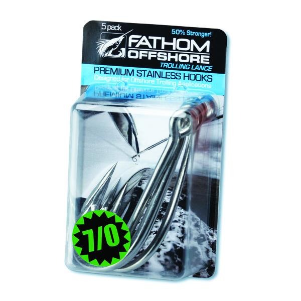 Fathom Offshore Trolling Lance Stainless Steel Hooks - 5 Pack - shopbulluna.com