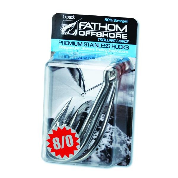 Fathom Offshore Trolling Lance Stainless Steel Hooks - 5 Pack - shopbulluna.com