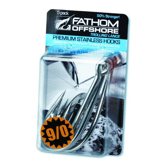 Fathom Offshore Trolling Lance Stainless Steel Hooks - 5 Pack - shopbulluna.com