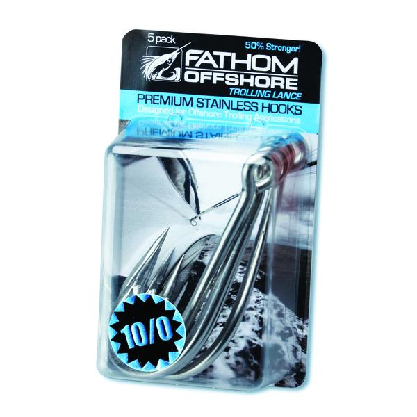 Fathom Offshore Trolling Lance Stainless Steel Hooks - 5 Pack - shopbulluna.com