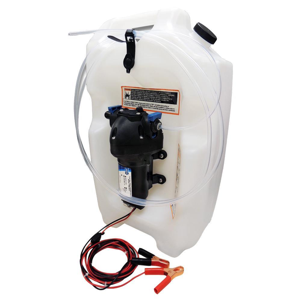 Jabsco Flat Tank Oil Changer System - 3-1/2 Gallon Tank - 12V [17860-2012] - shopbulluna.com