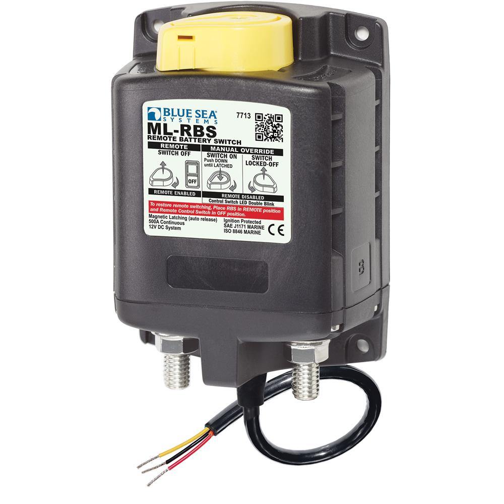 Blue Sea 7713 ML-RBS Remote Battery Switch w/Manual Control Release - 12V [7713] - shopbulluna.com