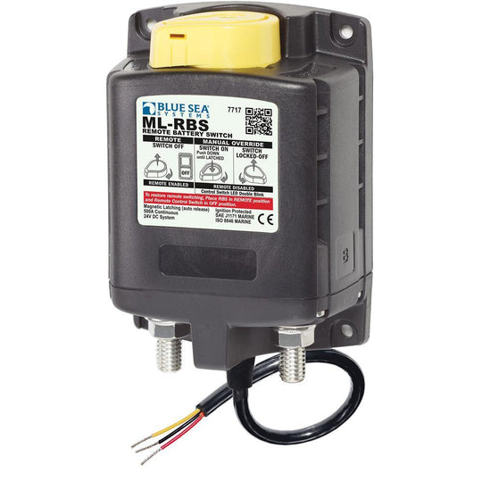 Blue Sea 7717 ML-RBS Remote Battery Switch w/Manual Control Auto-Release - 24V [7717] - shopbulluna.com