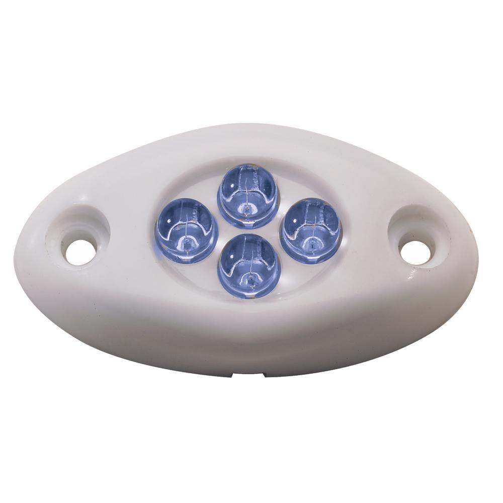 Innovative Lighting Courtesy Light - 4 LED Surface Mount - Blue LED/White Case [004-2100-7] - shopbulluna.com