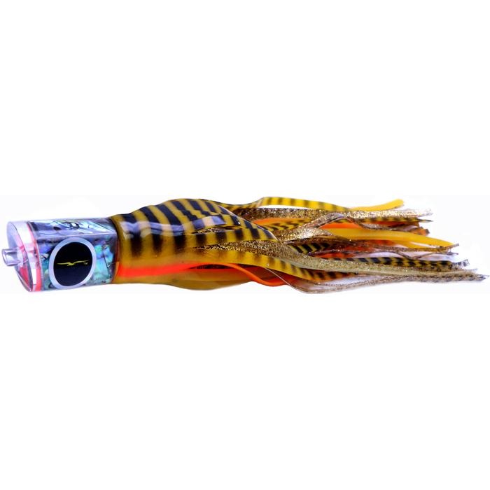 Black Bart Bad Guy Medium Tackle Lure - Yellow Black Tiger/Gold Dot - shopbulluna.com