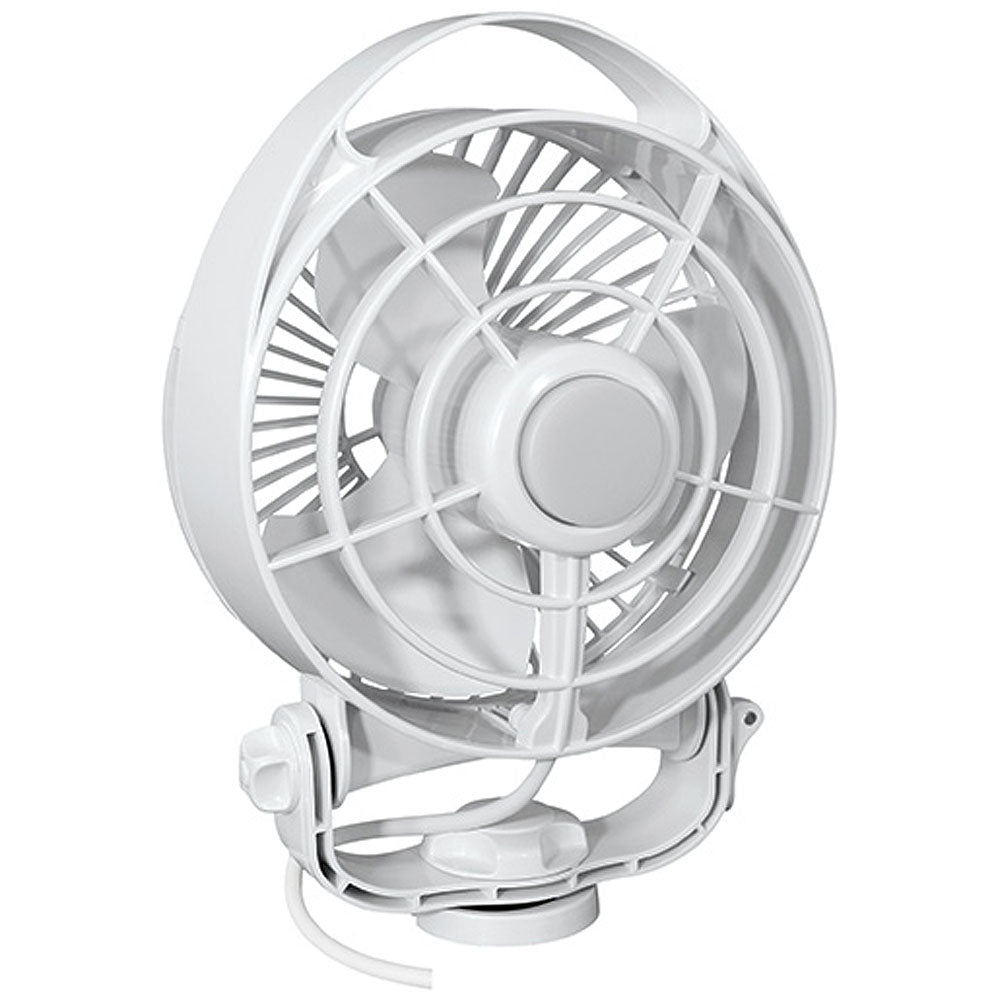 Caframo Maestro 12V 3-Speed 6" Marine Fan w/LED Light - White [7482CAWBX] - shopbulluna.com