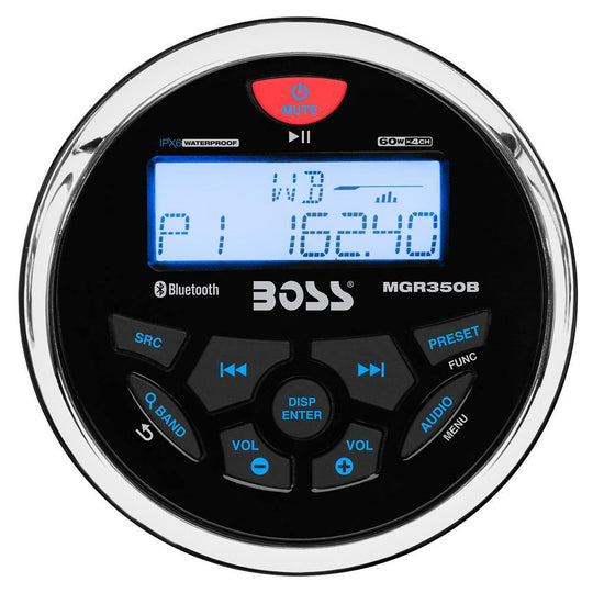 Boss Audio MGR350B Marine Gauge Style Radio - MP3/AM/FM/RDS Receiver [MGR350B] - shopbulluna.com