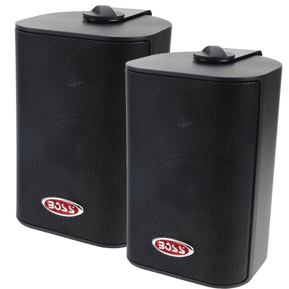 Boss Audio MR4.3B 4" 3-Way Marine Box Speakers (Pair) - 200W - Black [MR4.3B] - shopbulluna.com