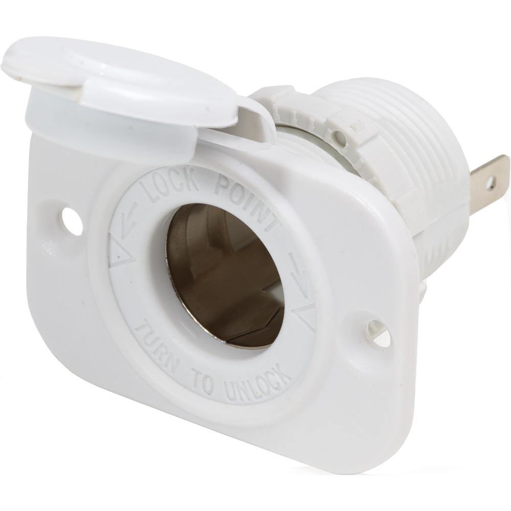 Blue Sea 12V Dash Socket - White [1011200] - shopbulluna.com