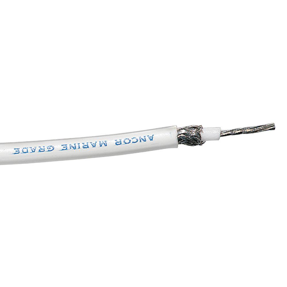 Ancor RG-213 White Tinned Coaxial Cable - 100' [151710] - shopbulluna.com